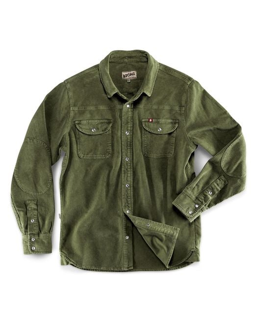 &SONS Trading Co Green Sunday Shirt Corduroy Army for men