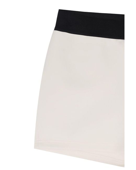 No'design White Iris Mini Shorts