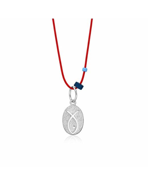 The Pheia Metallic String Fish Necklace