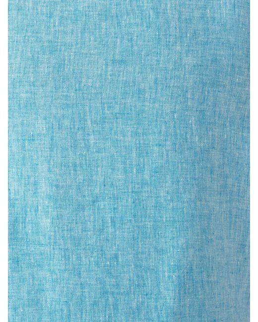 Koy Clothing Blue Linen Shirt for men