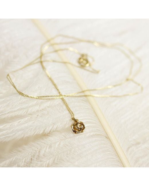 Lee Renee Metallic Rose Necklace – Vermeil