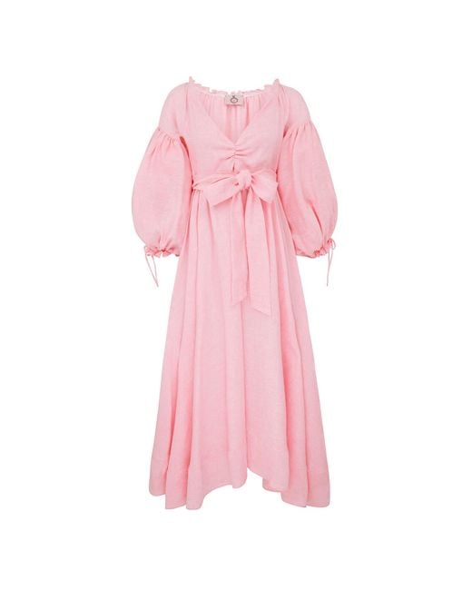 Lisa The Label Pink Cafe Society The Countess Dress Peony
