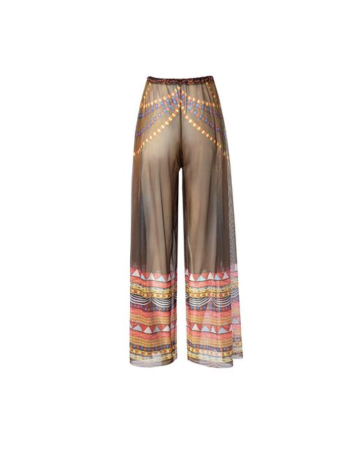 Rodasoleil Smart Swimwear Brown Tan-Through Mesh Lightweight Beach Pants Africa