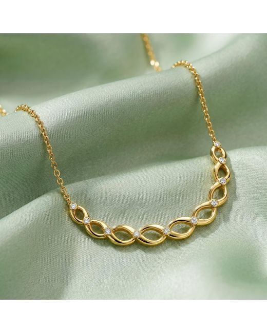 Ormiro Metallic Dna Necklace