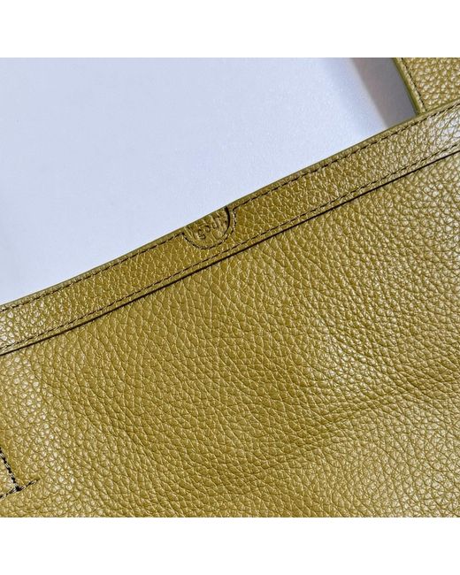 godi. Green The Eva Handmade Leather Tote Bag