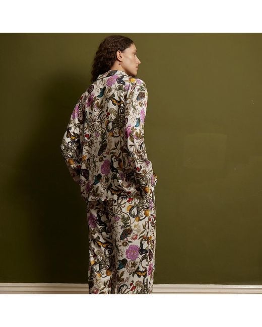 Fable England White Floral Engravings Pyjamas