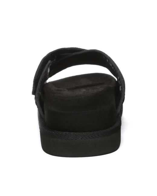 EverAu Australia Black Rose Leather Sandals