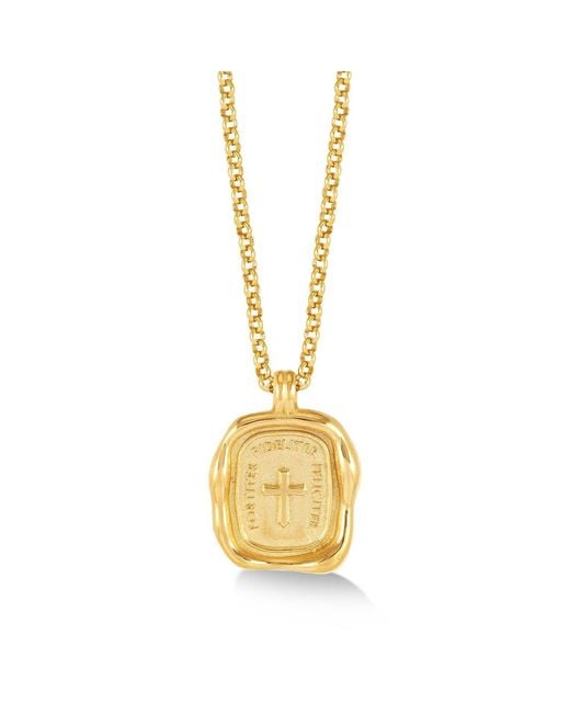 Dower & Hall Metallic Success Talisman Necklace for men
