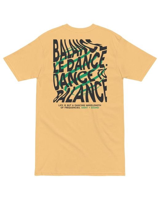 Anchor and Crew Natural Vintage Balance Le Dance Disco! Heavy Cotton Embroidered T-Shirt for men