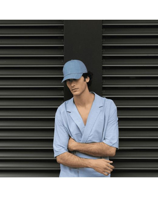DORIA 1905 Blue Denim Baseball Cap for men