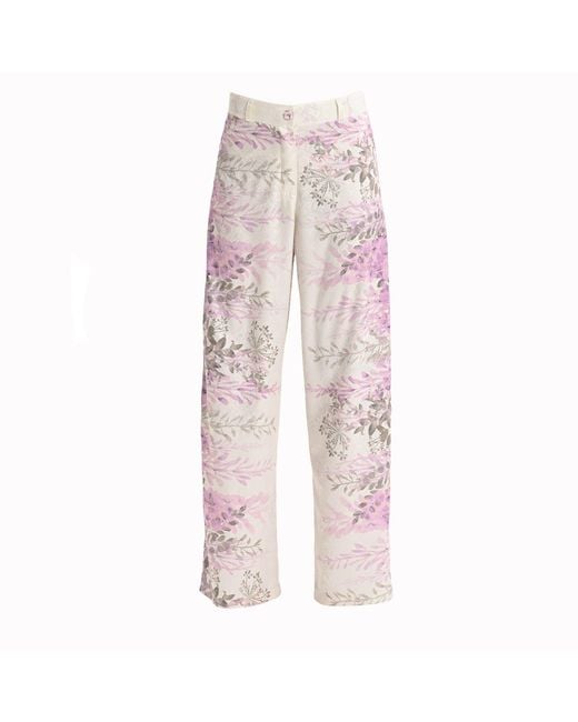 Lalipop Design Pink Soft Touch Stretch Straight-Leg Pants