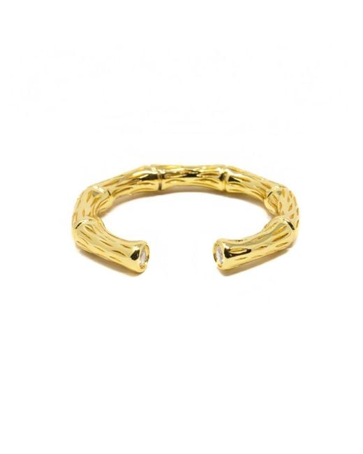 NASI SILVER Metallic Bamboo Stacking- Topaz