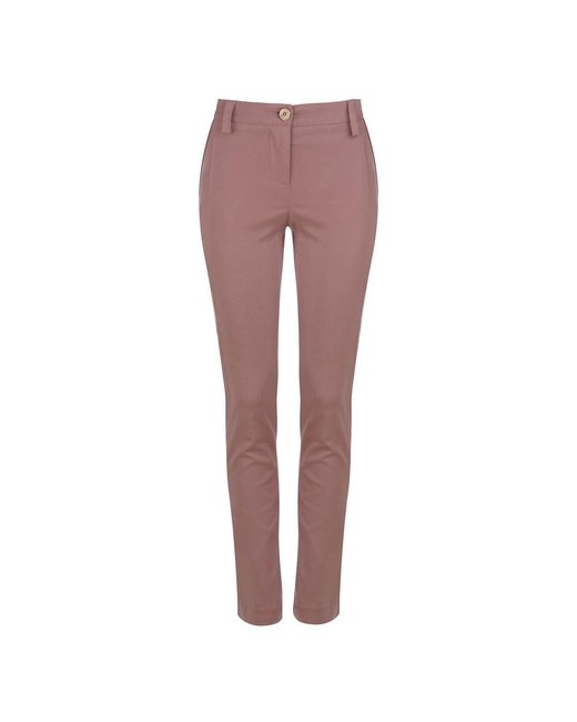 Conquista Purple Chic Mauve Tencel-Blend Trousers
