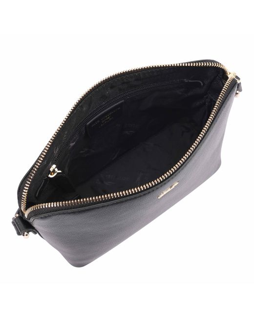 Paul Costelloe Black Lenya Leather Crossbody Bag
