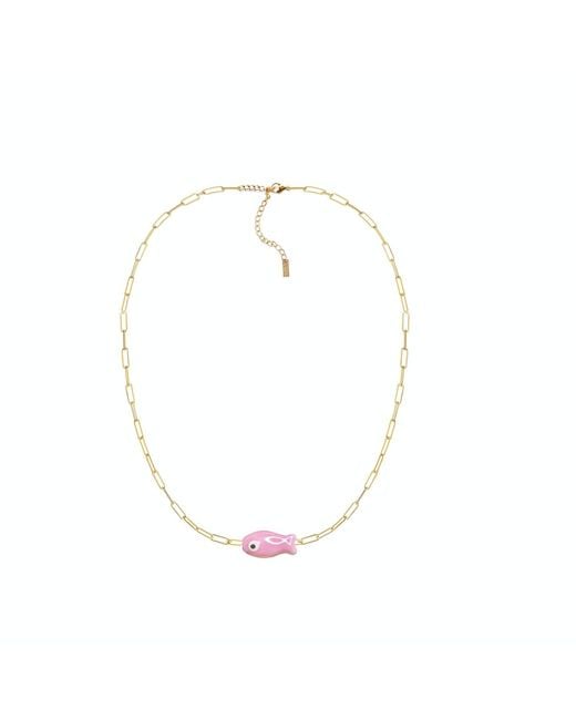 Adriana Pappas Designs Metallic Fishy Chain Choker