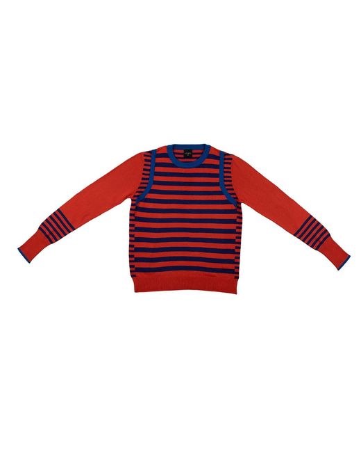 Lo Neel Fred Fire Striped Sweater Crewneck Jumper