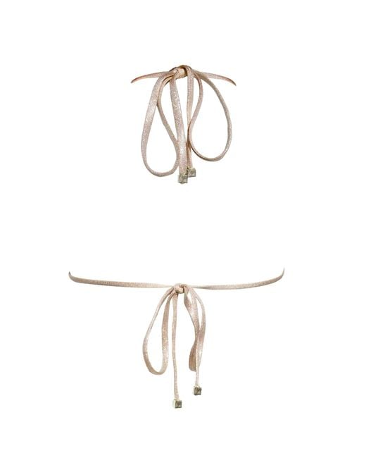Enez Swim Natural Neutrals Nova Triangle Bikini Top