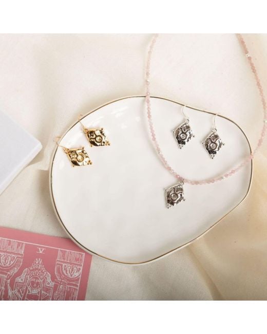 Seven Saints Metallic Taurus Vintage-Style Dangle Earrings, Plated