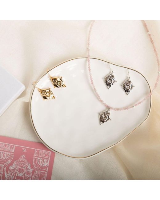 Seven Saints Metallic Taurus Vintage-Style Dangle Earrings, Plated