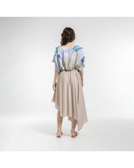 ARTISTA Blue Touch Crop Top