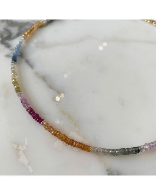 Herself Collections Metallic Sapphire Necklace