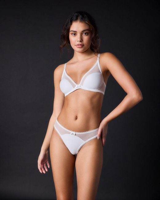 Journelle White Victoire Thong Alabaster