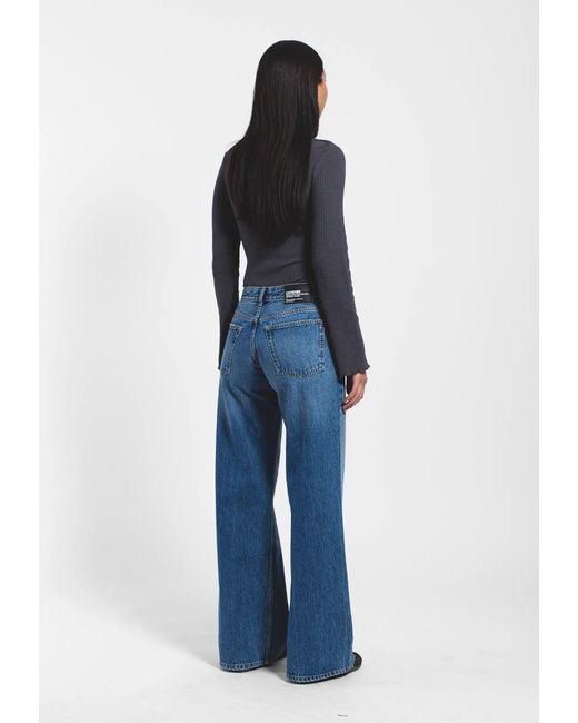 Dr. Denim Blue Rhue Low Wide