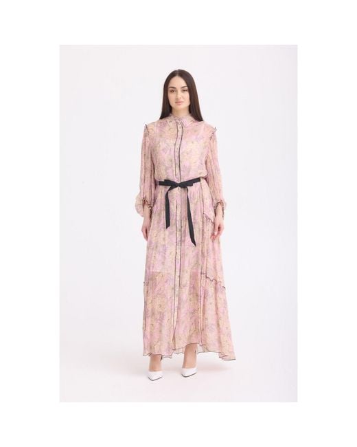 Georgette Pink Blush Garden Maxi Dress
