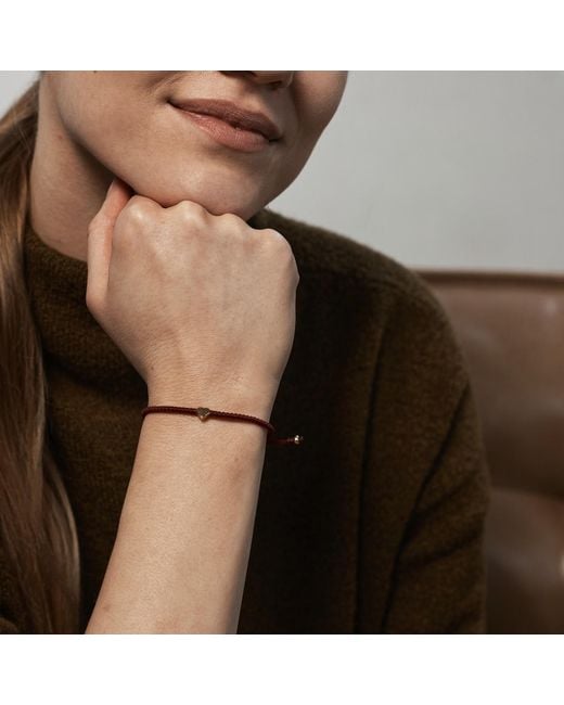 Harbour Uk Red Heart Rope Bracelet
