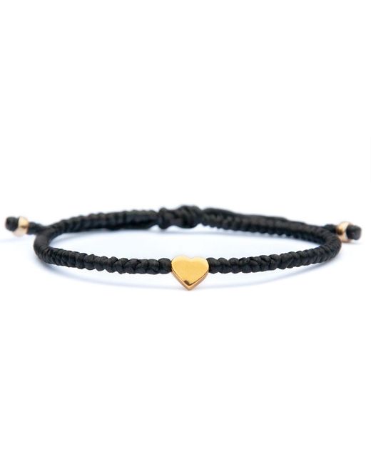 Harbour Uk Blue Vermeil Heart Rope Bracelet