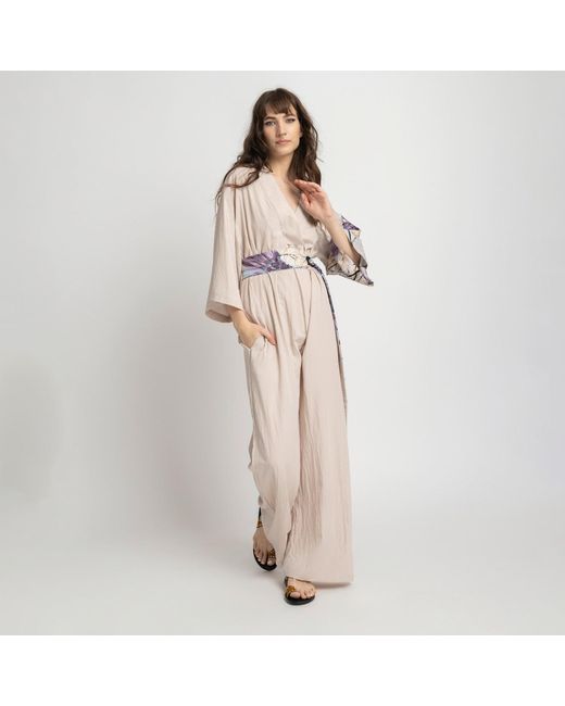 ARTISTA Gray Neutrals Charm Jumpsuit