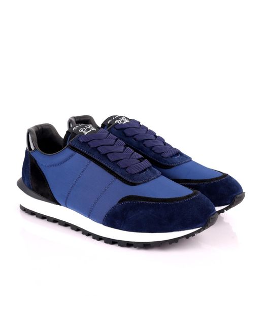 DAVID WEJ Blue Boston Smart Trainers for men