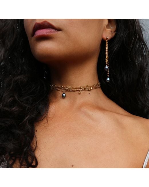 Marquise Swim Metallic Earrings