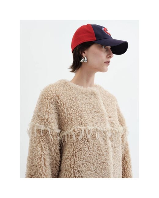 Jakke Natural Neutrals Arc Lines Coat
