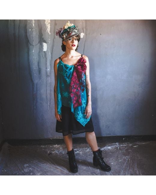 Miro Misljen Blue Light Fluid Dress