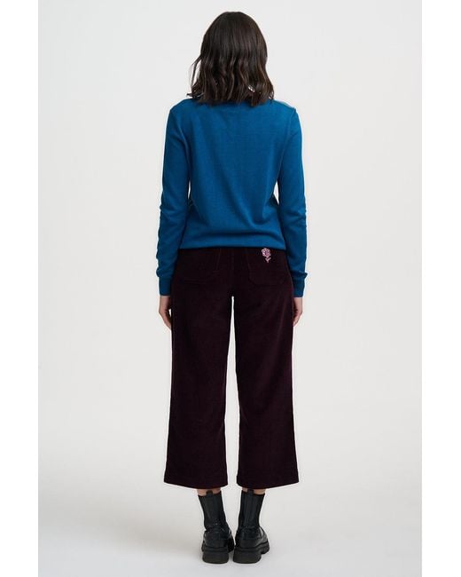 Sugarhill Blue Rita Sweater Flower