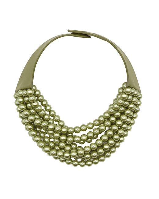 Fairchild Baldwin Green Bella Glass Pearl Summer Necklace