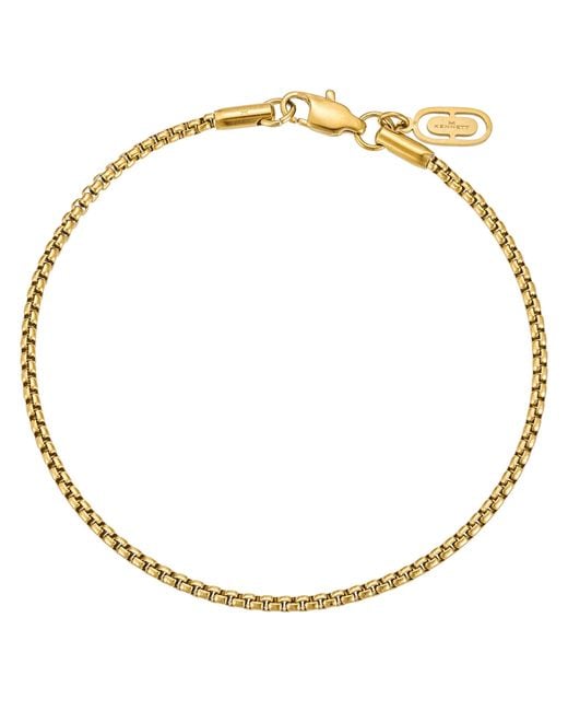 Kennett Watches & Accessories Metallic Kennett Two Mm Box Chain Bracelet for men