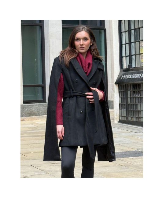 The Gt Atelier Blue Dramatic-Sleeve Wrap Coat