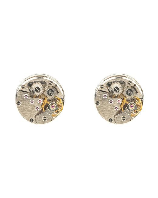 Latelita London Metallic Watch Movement Cufflink for men