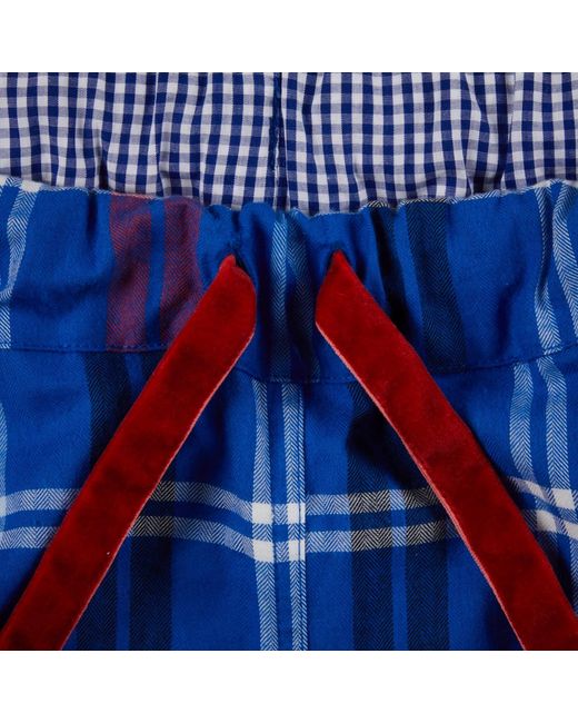 Lounge Blue Soft, Breathable Organic Brushed Cotton Loungewear Trousers for men