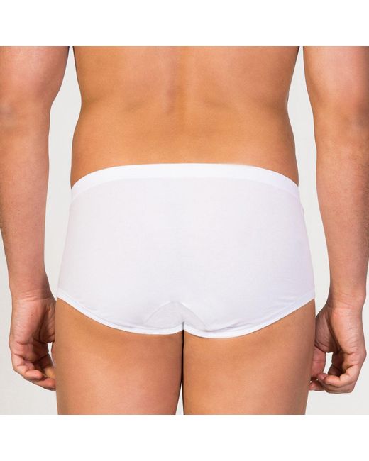 Zd - Zero Defects White Brummel Fly Front Brief – Soft & Comfortable Mercerized Cotton for men