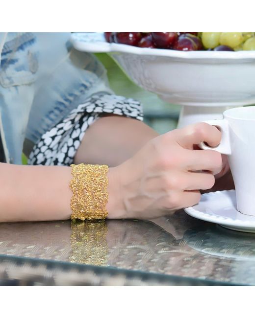 Lavish by Tricia Milaneze Metallic All Shells Handmade Bracelet