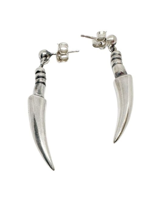 Tg-Jewellery by Tamara Gervasio Metallic Sterling Spina Dangle Earrings – Giger