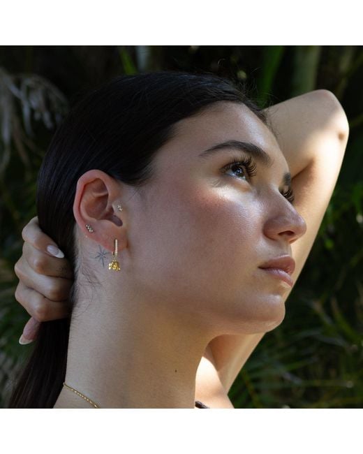 Ebru Jewelry Metallic Dainty Lucky Elephant Earrings