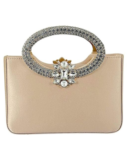 DAMAPREZIOSA Metallic Neutrals Dama Venus Jewel Clutch