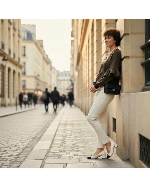 BEIRA Brown Victoria Ruffle Sleeve Sweatshirt – Khaki