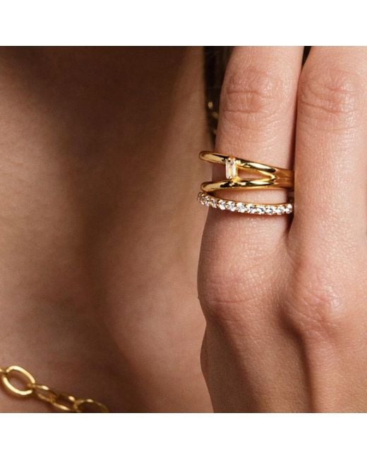 Lavani Jewels Multicolor Goldplated Idol Ring