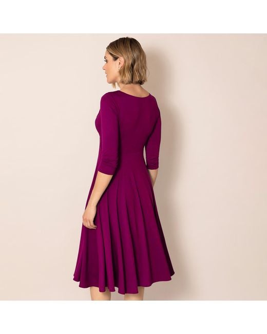 Alie Street London Purple Annie Dress Petite Plum Wine