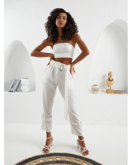 Lumina Eligma White Matador Pants
